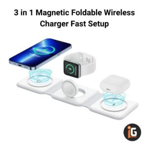 Read more about the article 3 in 1 Magnetic Foldable Wireless Charger Fast Setup