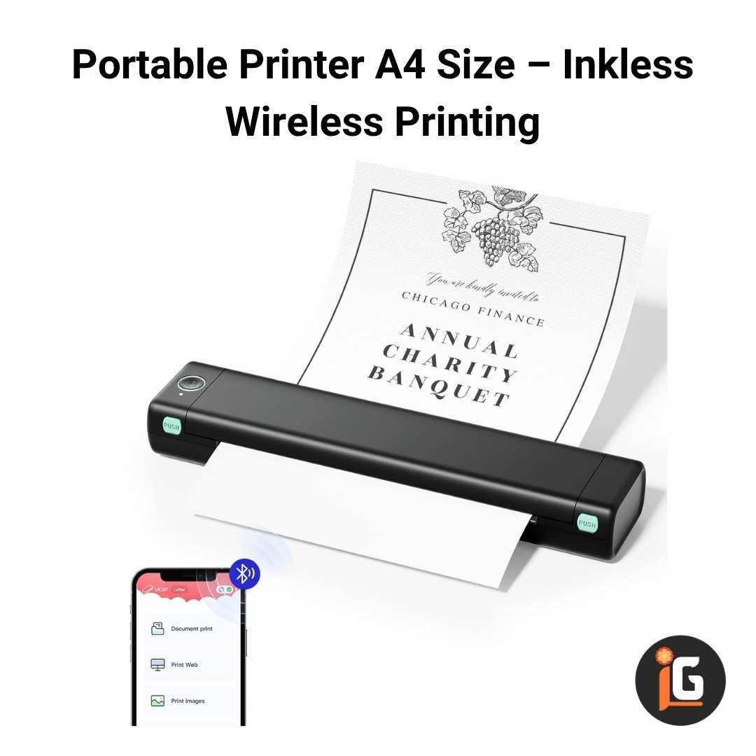 You are currently viewing Portable Printer A4 Size – Inkless Wireless Printing