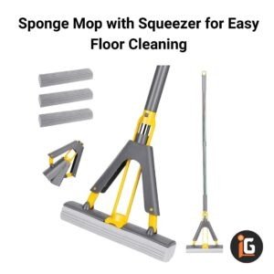 Read more about the article Sponge Mop with Squeezer for Easy Floor Cleaning