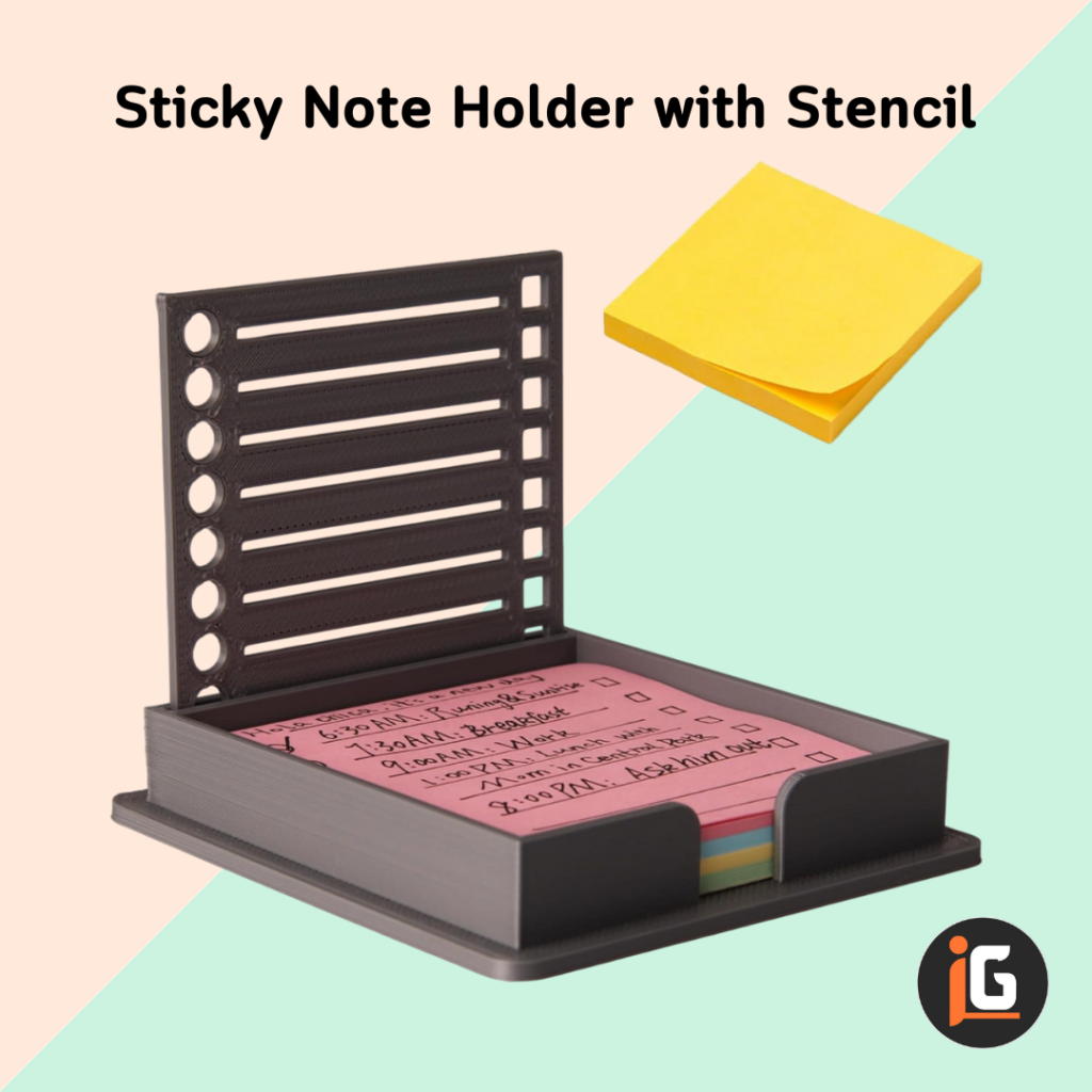 Read more about the article Sticky Note Holder with Stencil