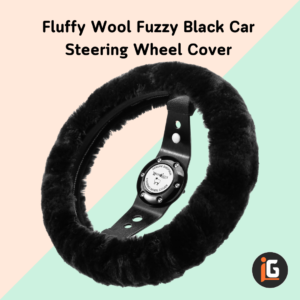 Read more about the article Fluffy Wool Fuzzy Black Car Steering Wheel Cover