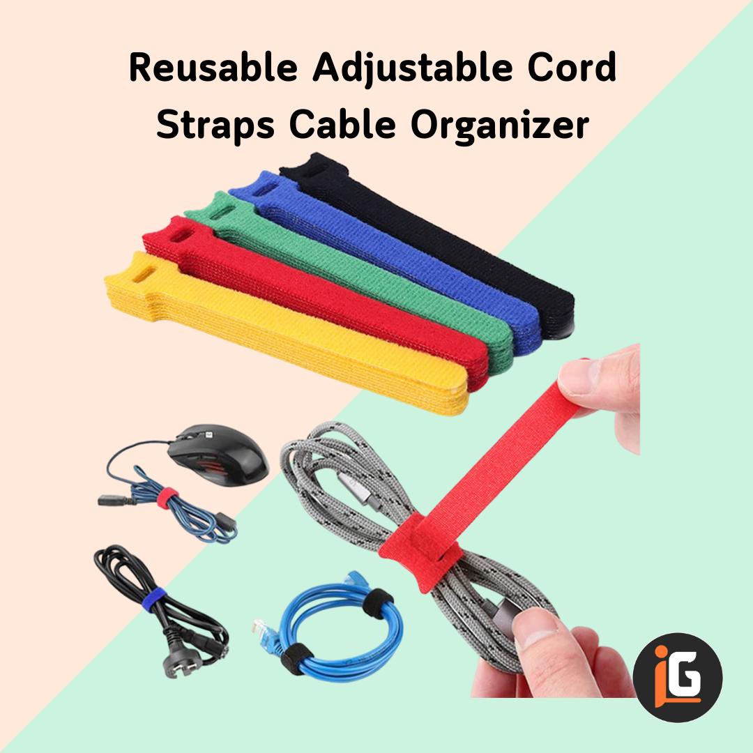 You are currently viewing Reusable Adjustable Cord Straps Cable Organizer