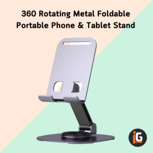 Read more about the article 360 Rotating Metal Foldable Portable Phone & Tablet Stand