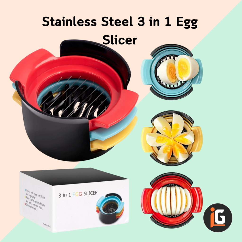 Read more about the article Stainless Steel 3 in 1 Egg Slicer