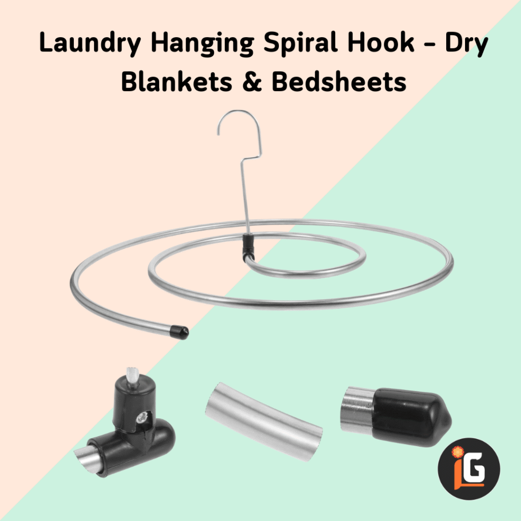 Read more about the article Laundry Hanging Spiral Hook – Dry Blankets & Bedsheets