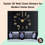 Stylish 3D Wall Clock Stickers for Modern Home Decor