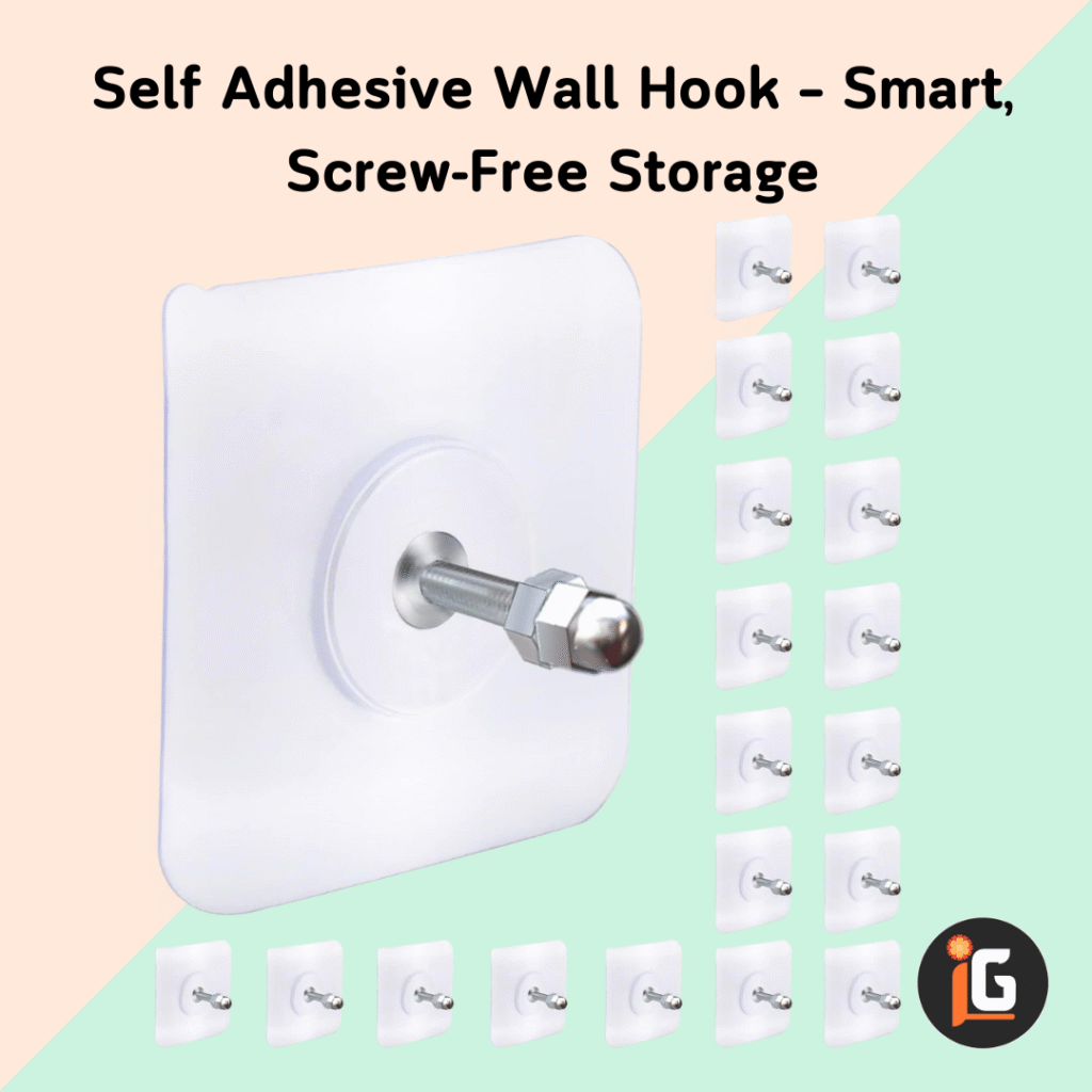 Read more about the article Self Adhesive Wall Hook – Smart, Screw-Free Storage