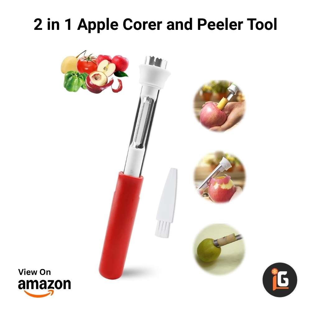 2 in 1 Apple Corer and Peeler Tool