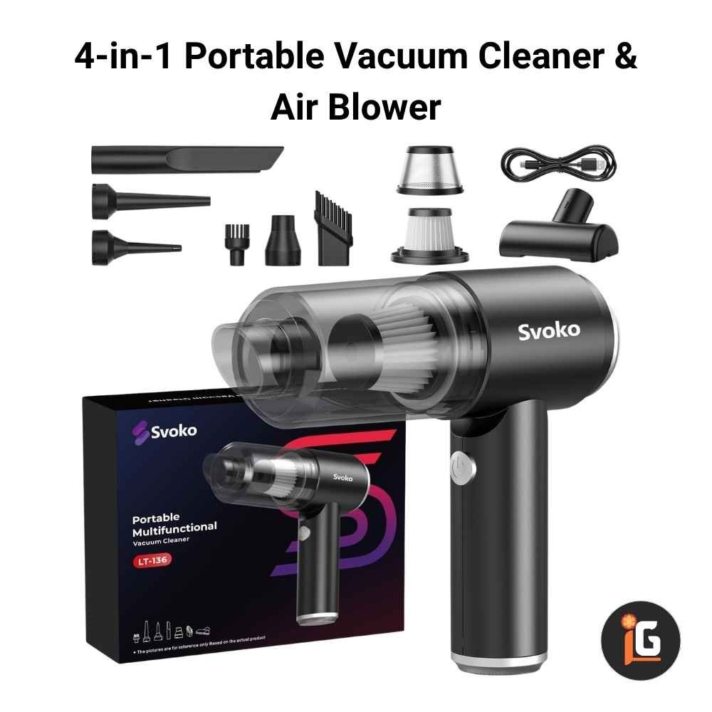 4-in-1 Portable Vacuum Cleaner & Air Blower