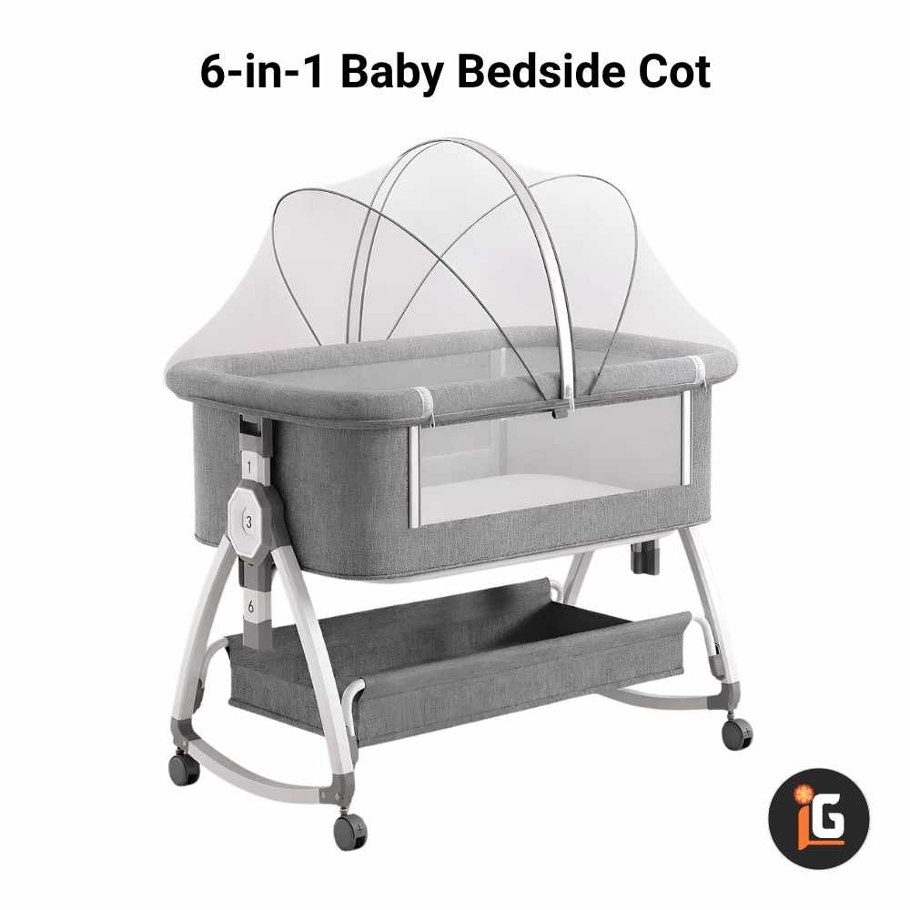 6-in-1 Baby Bedside Cot