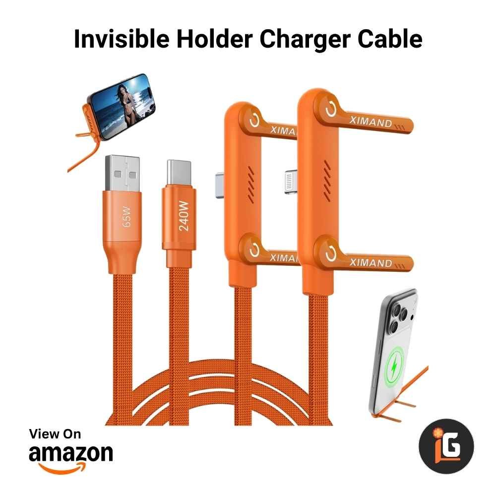 Invisible Holder Charger Cable