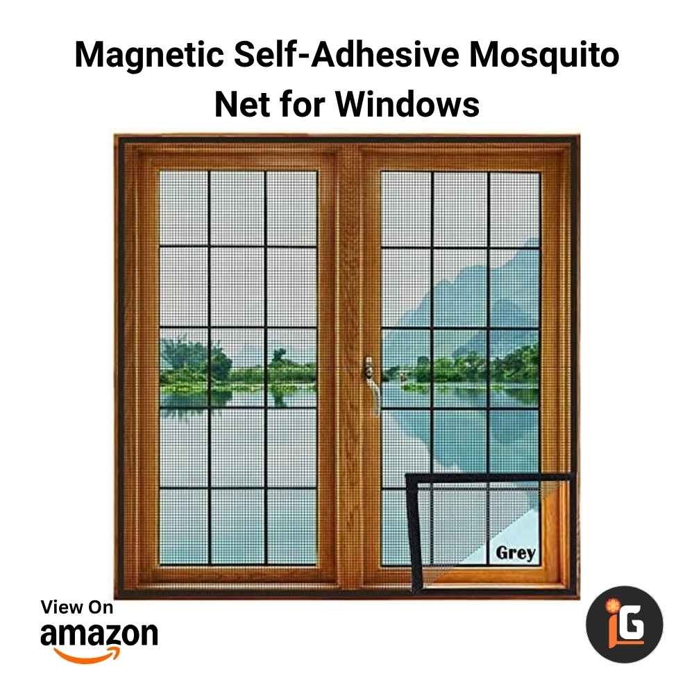 Magnetic Self-Adhesive Mosquito Net for Windows