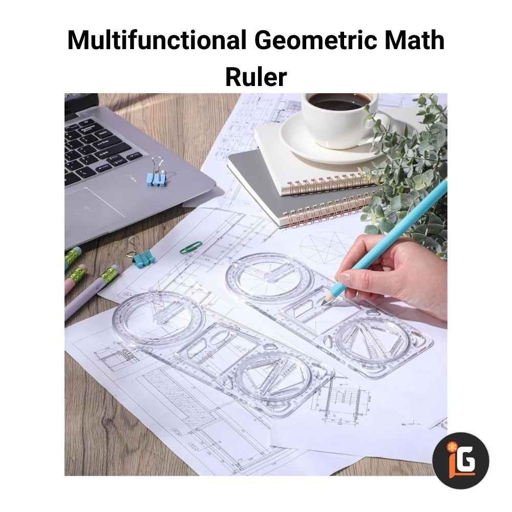 Multifunctional Geometric Math Ruler