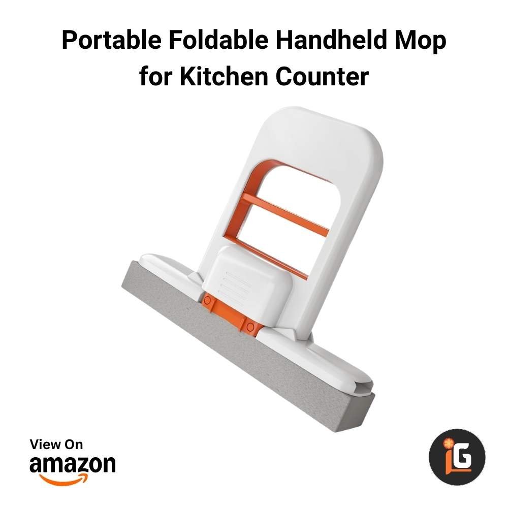 Portable Foldable Handheld Mop for Kitchen Counter