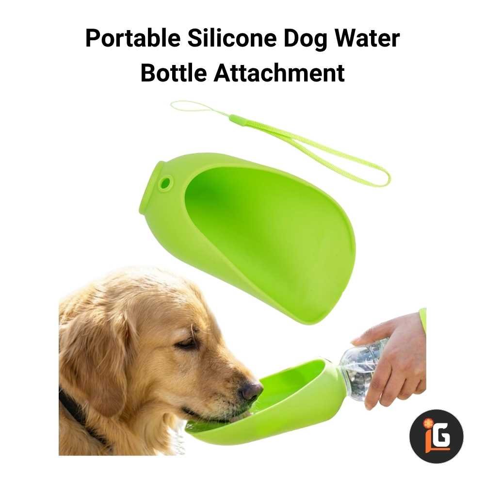 Portable Silicone Dog Water Bottle Attachment