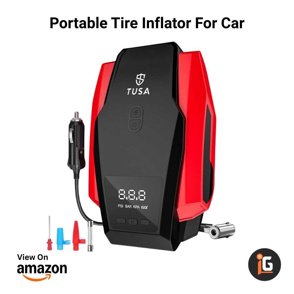 Portable Tire Inflator For Car