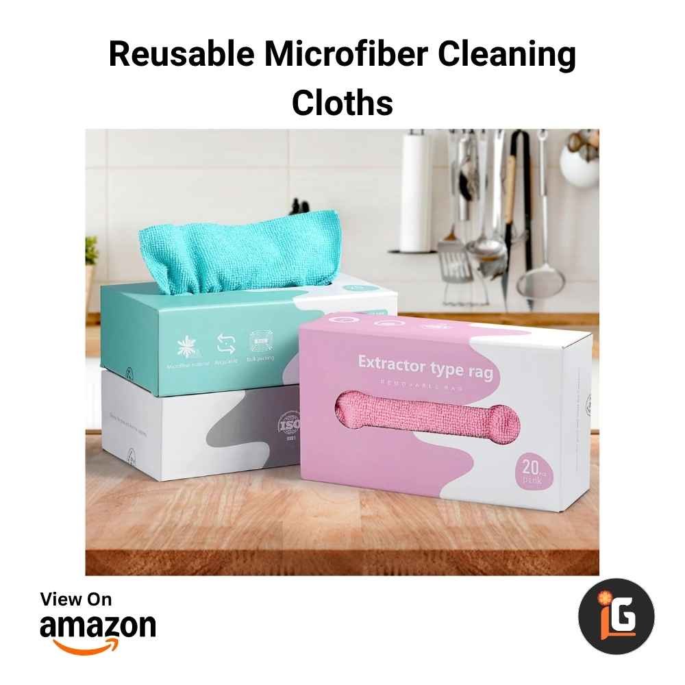 Reusable Microfiber Cleaning Cloths
