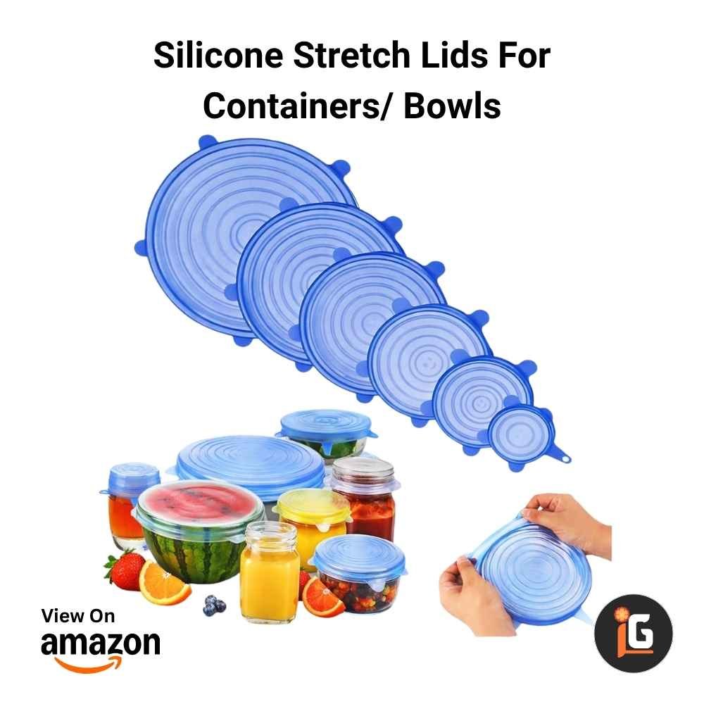 Silicone Stretch Lids For Containers Bowls