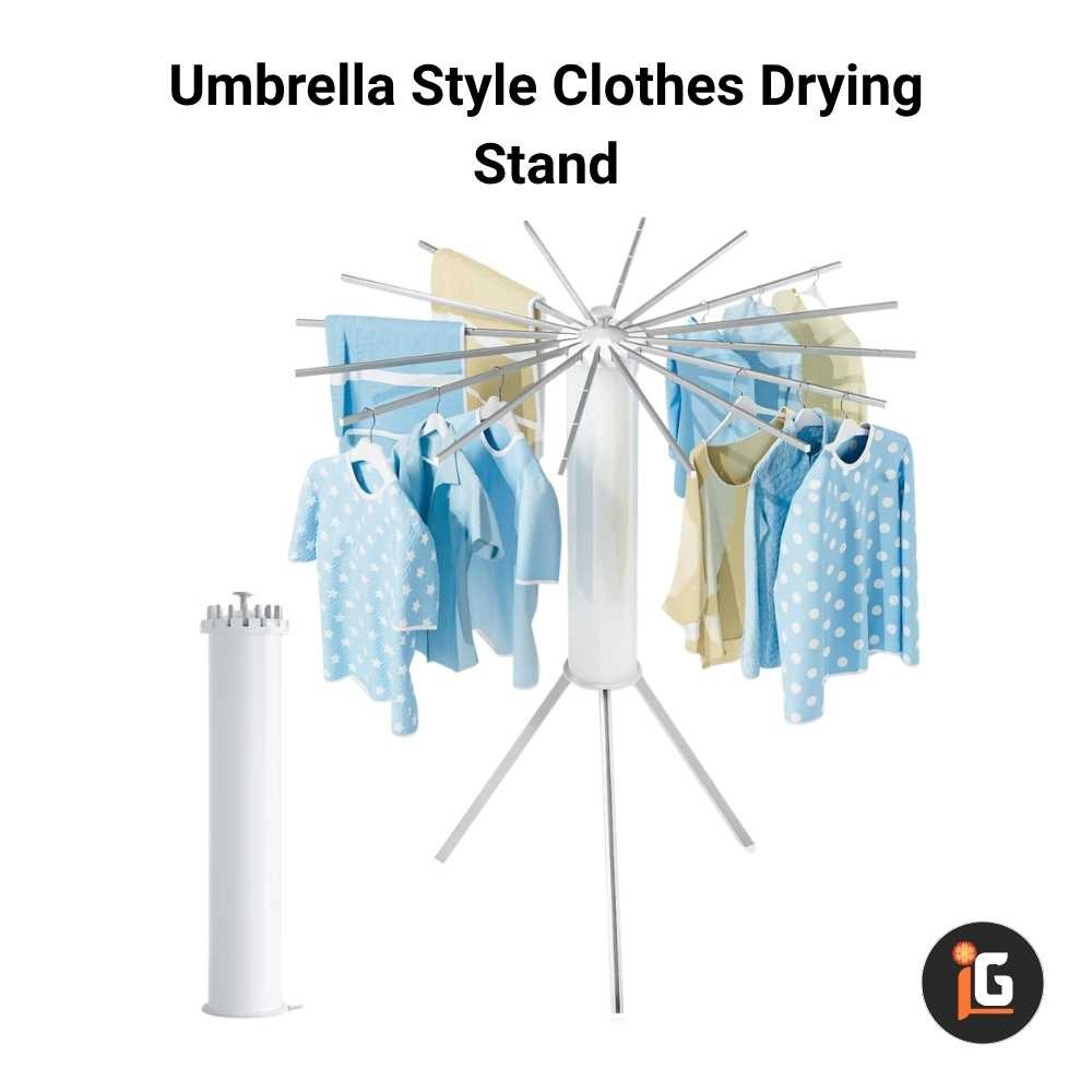 Umbrella Style Clothes Drying Stand