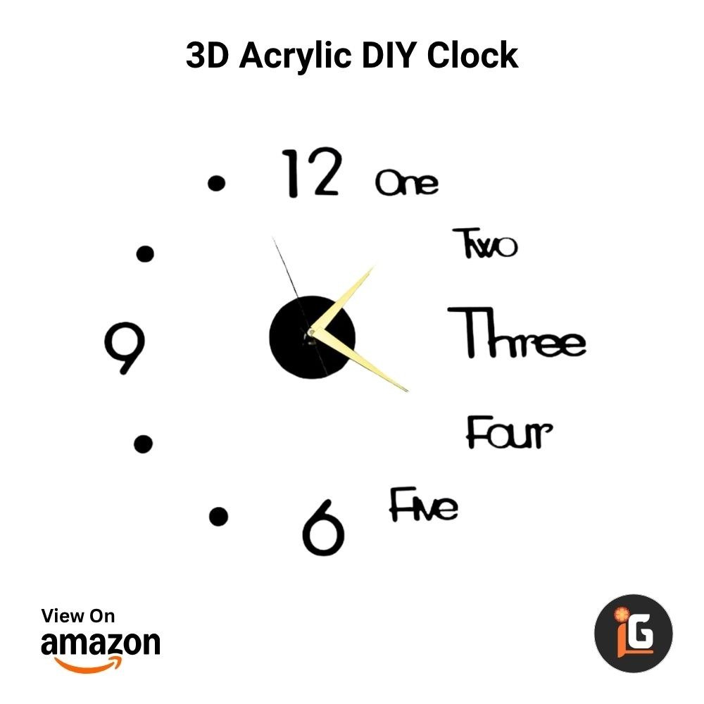 3D Acrylic DIY Clock