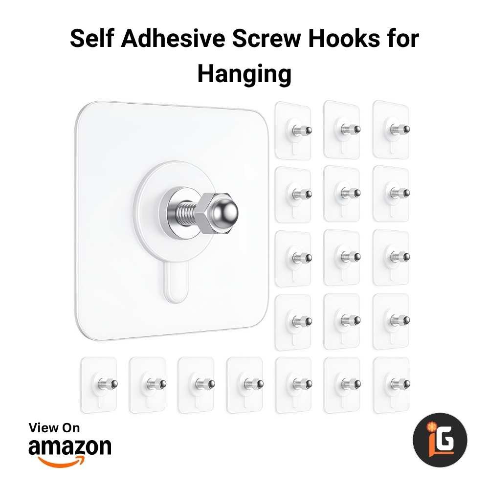 Self Adhesive Screw Hooks for Hanging