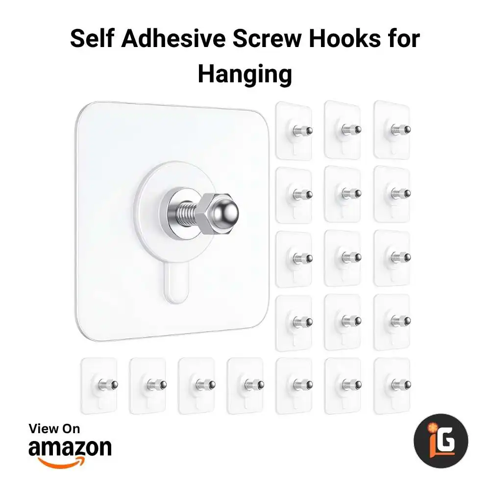 Self Adhesive Screw Hooks for Hanging