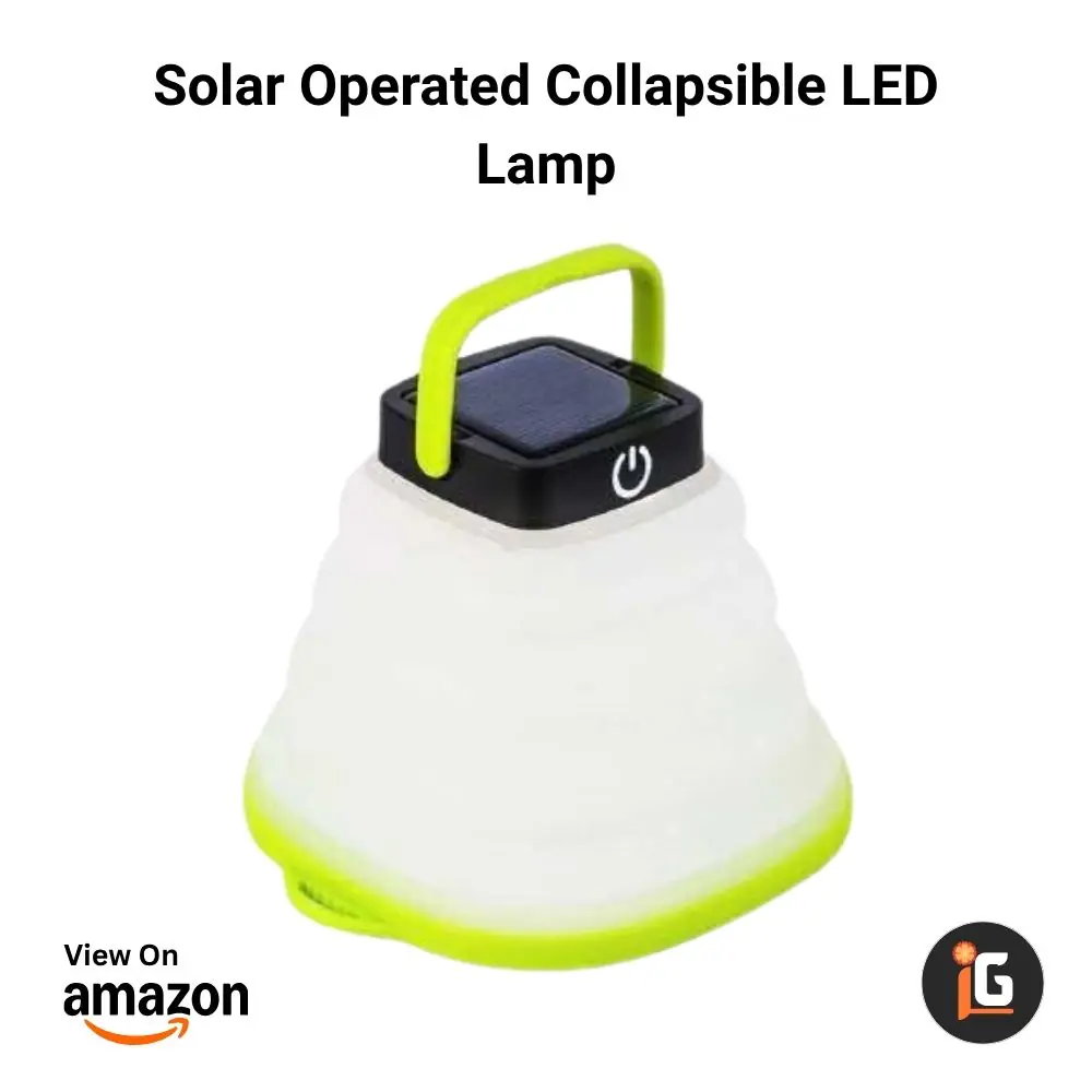 Solar Operated Collapsible LED Lamp