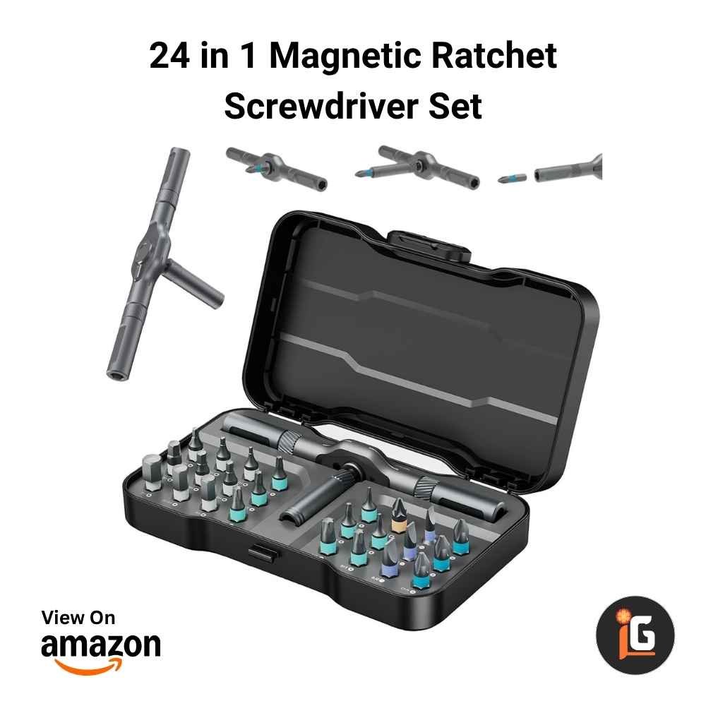24 in 1 Magnetic Ratchet Screwdriver Set