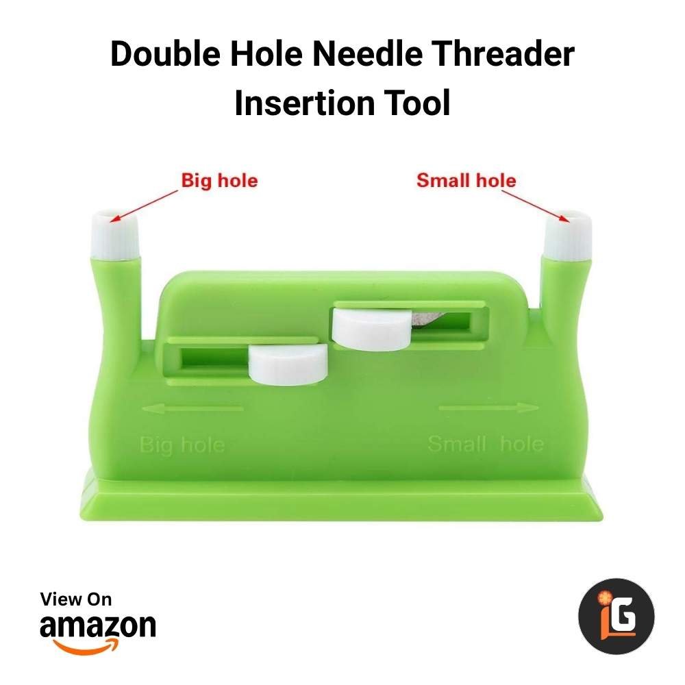 Double Hole Needle Threader Insertion Tool