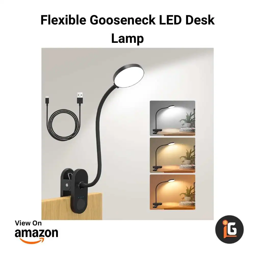 Flexible Gooseneck LED Desk Lamp