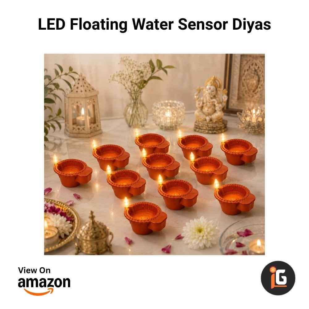 LED Floating Water Sensor Diyas