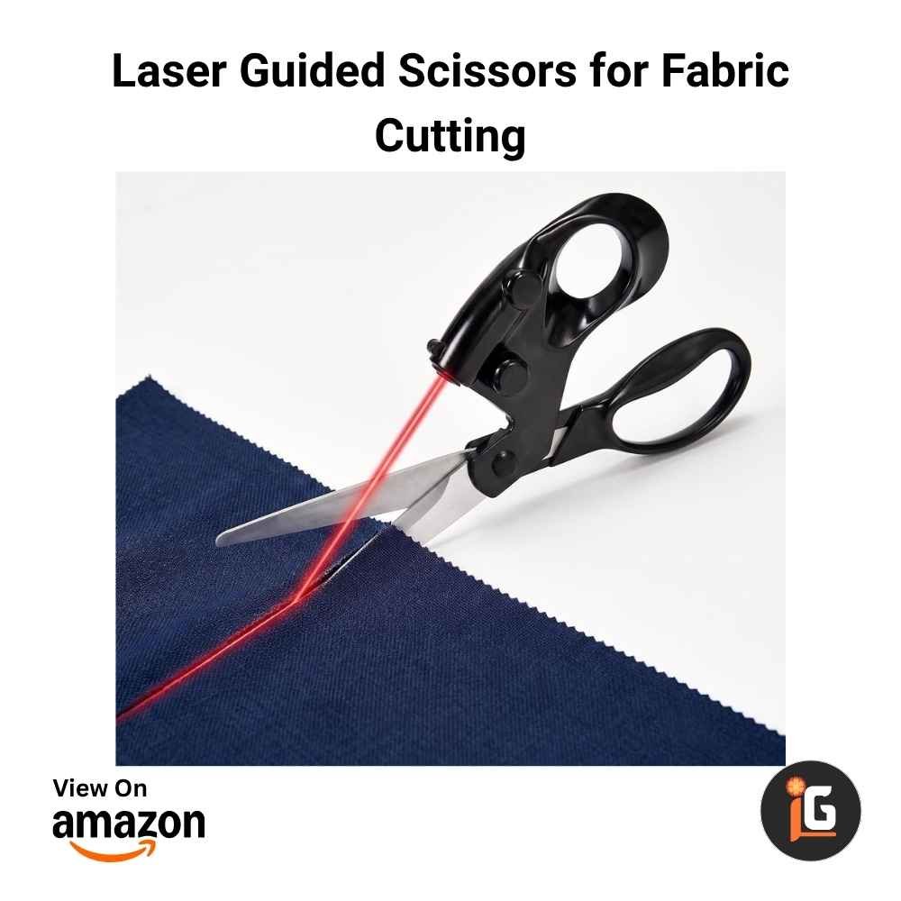 Laser Guided Scissors for Fabric Cutting