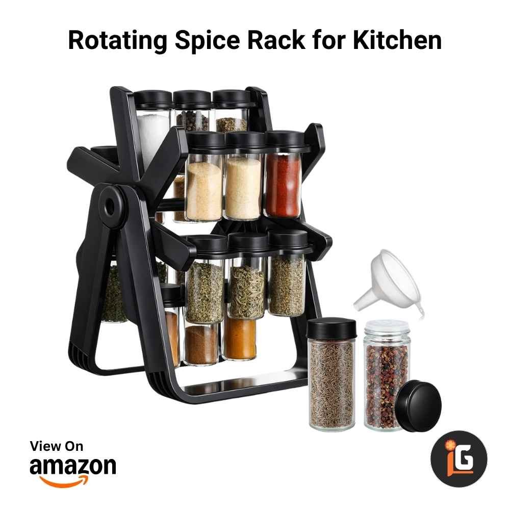 Rotating Spice Rack for Kitchen