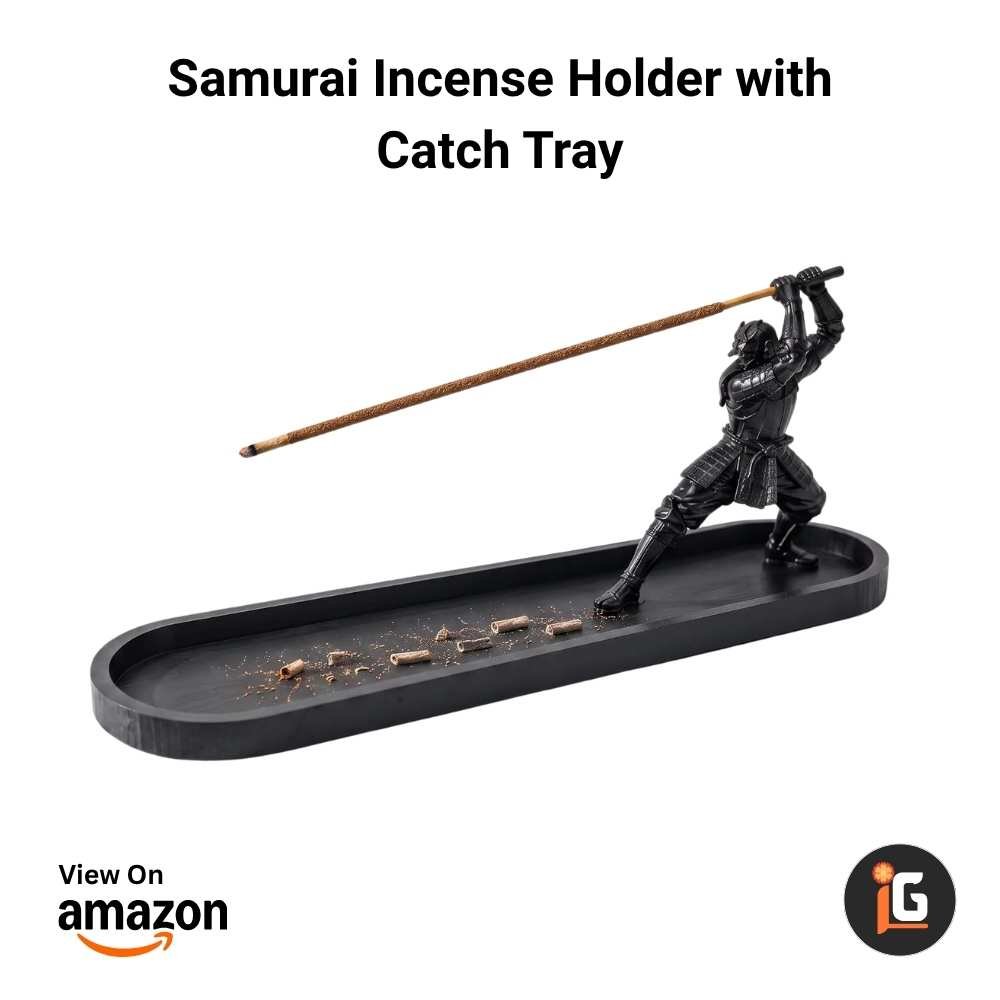 Samurai Incense Holder with Catch Tray