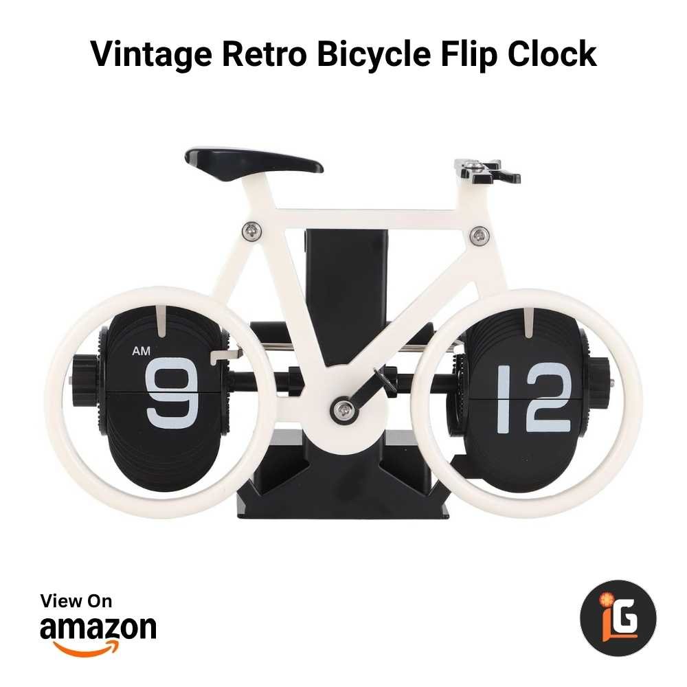 Vintage Retro Bicycle Flip Clock