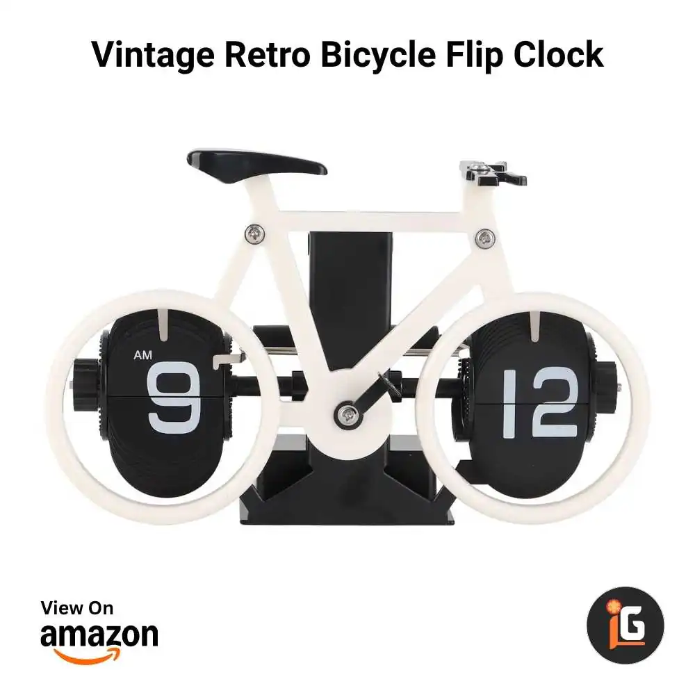 Vintage Retro Bicycle Flip Clock